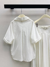 HERMES 26S SHIRT AND SKIRT SET 524