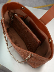 CHANEL 25S SHOULDER BAG 32 IN CARAMEL BROWN RAFFIA AND CALFSKIN GOLD HARDWARE