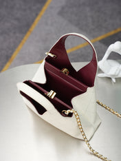 CHANEL 26S SHOPPING BAG MEDIUM 23 IN IVORY WHITE LAMBSKIN GOLD HARDWARE