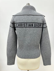 DIOR 26S REVERSIBLE CASHMERE NOTCHED-COLLAR JACKET 975