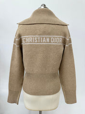 DIOR 26S REVERSIBLE CASHMERE NOTCHED-COLLAR JACKET 976