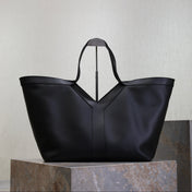 YSL 25S Y TOTE 50 IN BLACK CALFSKIN GOLD HARDWARE