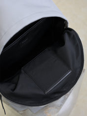 YSL 25S CITY BACKPACK 38 IN SLATE GRAY CANVAS AND CALFSKIN