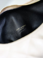 YSL 25S ICARINO 17 IN BEIGE QUILTED CALFSKIN GOLD HARDWARE