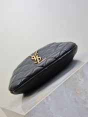 YSL 25S ICARE BABY 17 IN BLACK QUILTED CALFSKIN GOLD HARDWARE