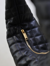 YSL 25S ICARE HOBO 44 IN BLACK QUILTED CALFSKIN GOLD HARDWRE
