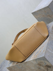 YSL 25S LE 5 À 7 BEA 50 IN DARK CARAMEL CALFSKIN GOLD HARDWARE