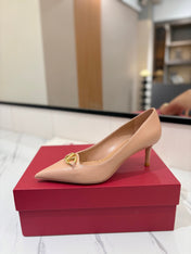 VALENTINO 26S POINTED-TOE PUMPS 65 MM IN NUDE SMOOTH CALFSKIN