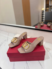 VALENTINO 26S HIGH-HEEL SANDALS 60 MM IN BEIGE CALFSKIN WITH GOLD HARDWARE