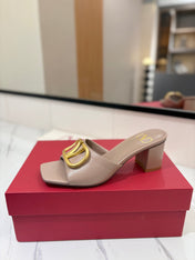 VALENTINO 26S HIGH-HEEL SANDALS 60 MM IN BEIGE CALFSKIN WITH GOLD HARDWARE