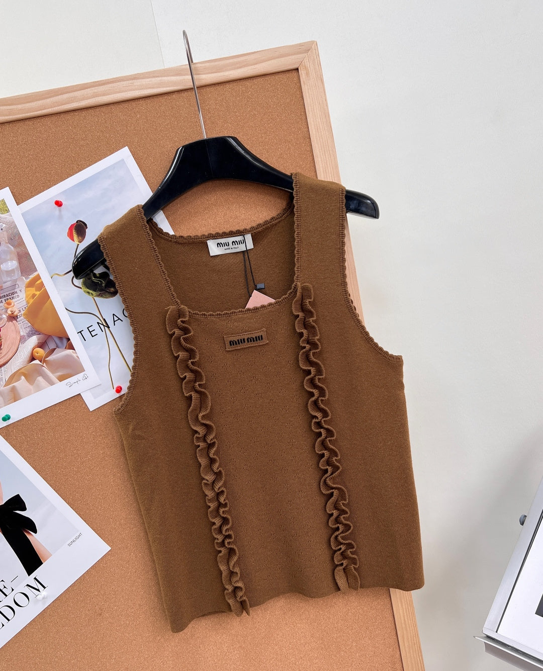 MIUMIU 26S SQUARE-NECK SWEATER STYLE 1107