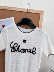 CHANEL 26S SHORT-SLEEVE KNIT TOP STYLE 1148