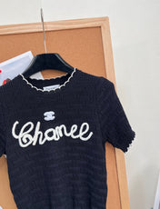 CHANEL 26S SHORT-SLEEVE KNIT TOP STYLE 1147