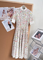 DIOR 26S LONG STAND-COLLAR SHIRT DRESS 1405