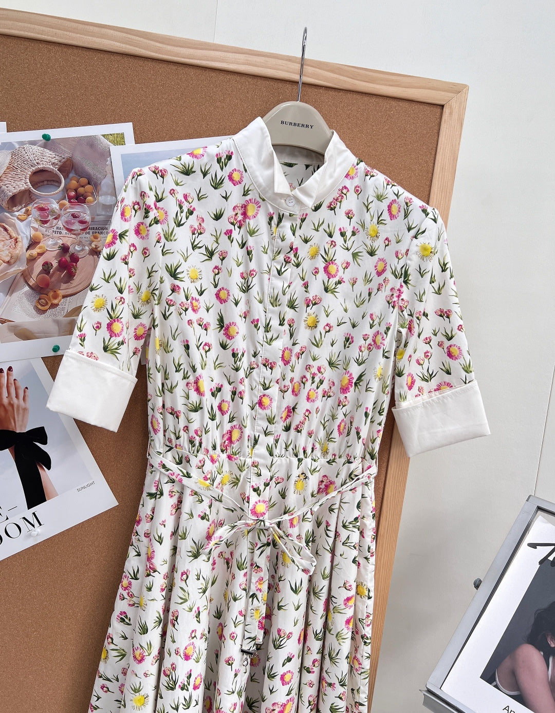 DIOR 26S LONG STAND-COLLAR SHIRT DRESS 1405
