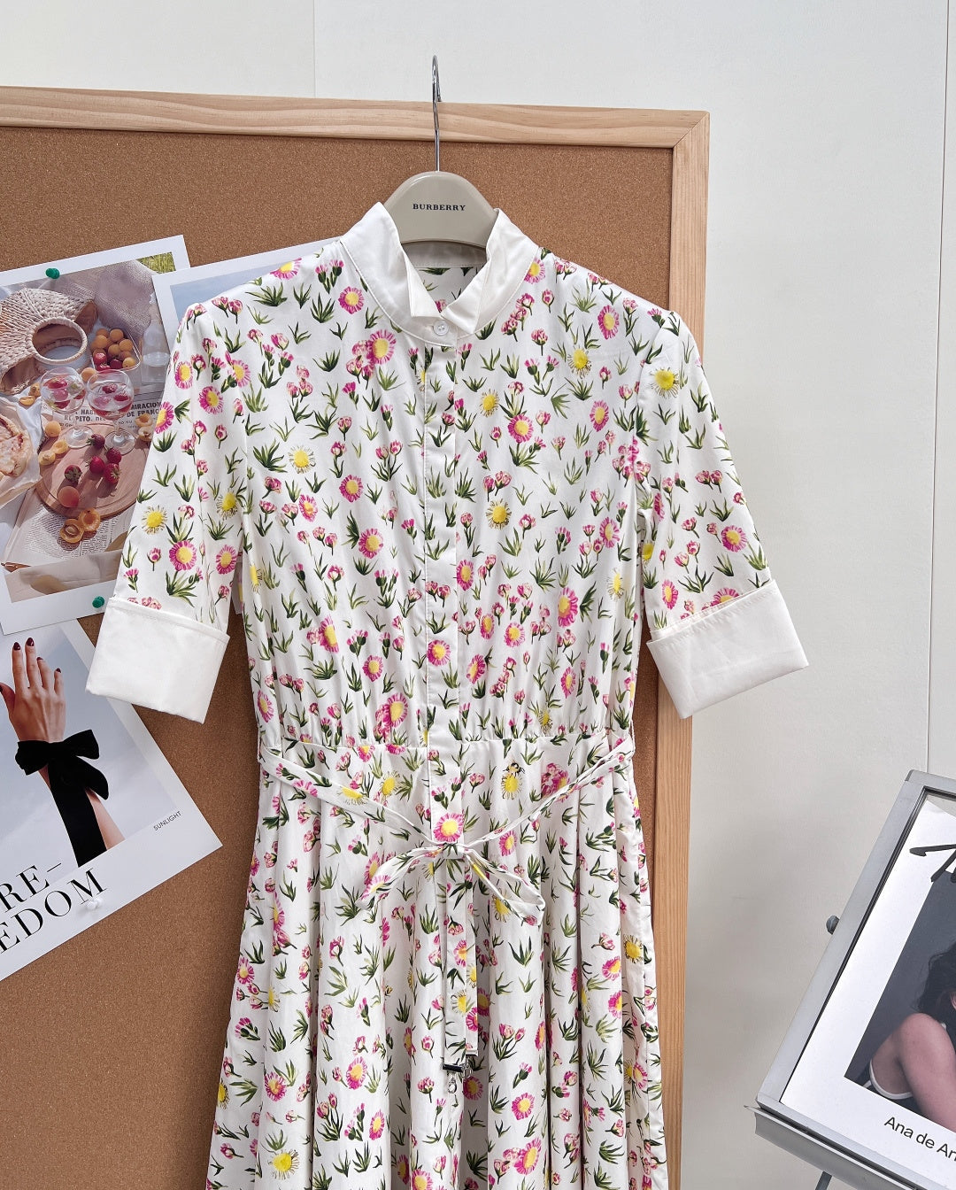 DIOR 26S LONG STAND-COLLAR SHIRT DRESS 1405