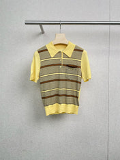 MIUMIU KNITTED POLO SHIRT STYLE 324