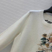 DIOR CASHMERE SWEATER WITH FLORAL EMBROIDERY 276200