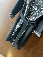 HERMES 25S REVERSIBLE LONG HOODED COAT 049