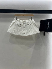 MIUMIU DENIM JACKET AND SKIRT SET 274647