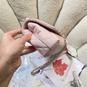 CHANEL 26S COCO HANDLE BAG 32 IN LIGHT PINK CAVIAR CALFSKIN GOLD HARDWARE