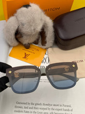 SQUARE SUNGLASSES L2201 IN LIGHT GREY ACETATE