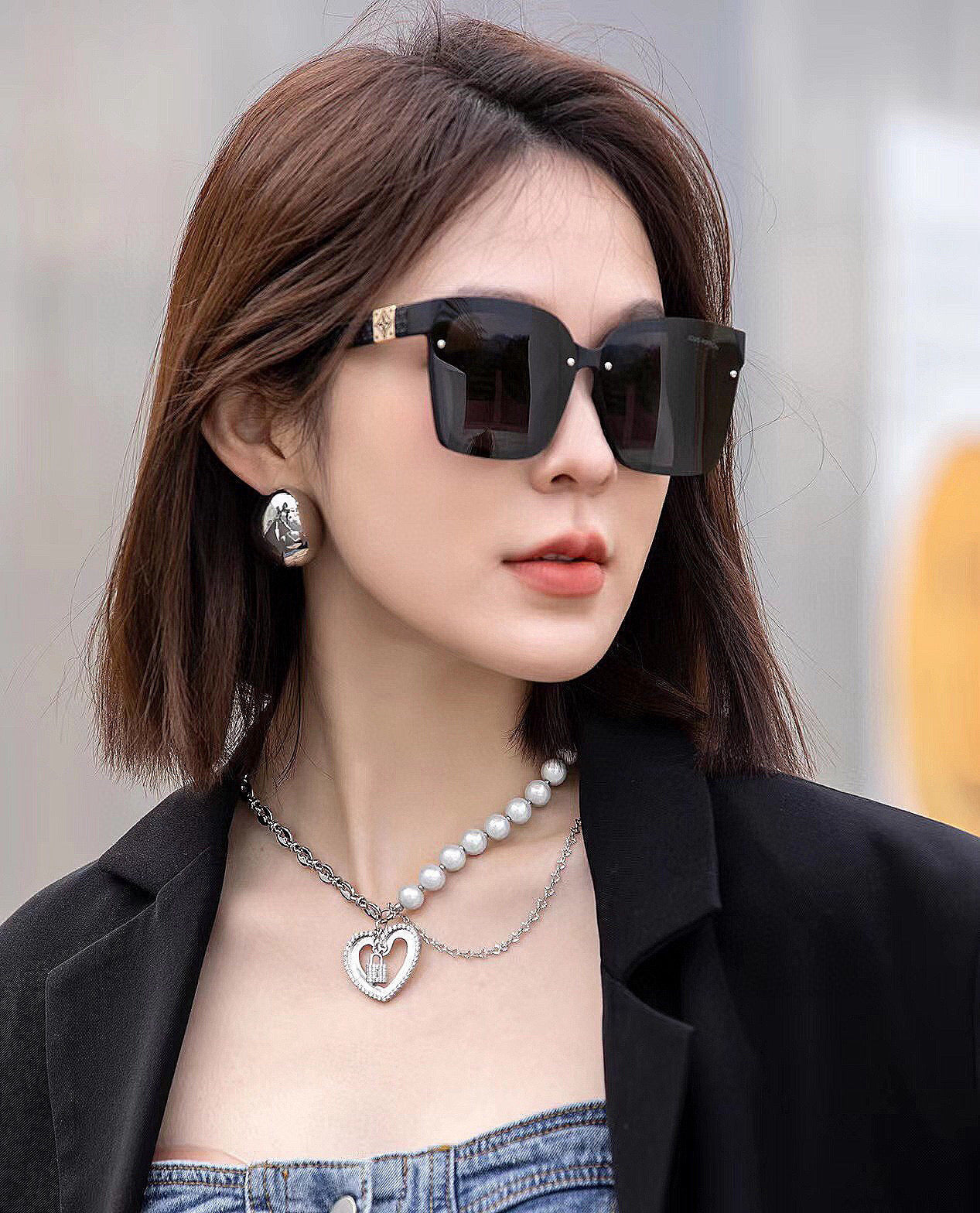 SQUARE SUNGLASSES L1765 IN ACETATE