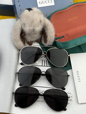 AVIATOR FRAME SUNGLASSES G2203 IN METAL