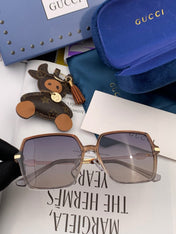 OVERSIZED SQUARE FRAME SUNGLASSES G1307 IN ACETATE AND METAL