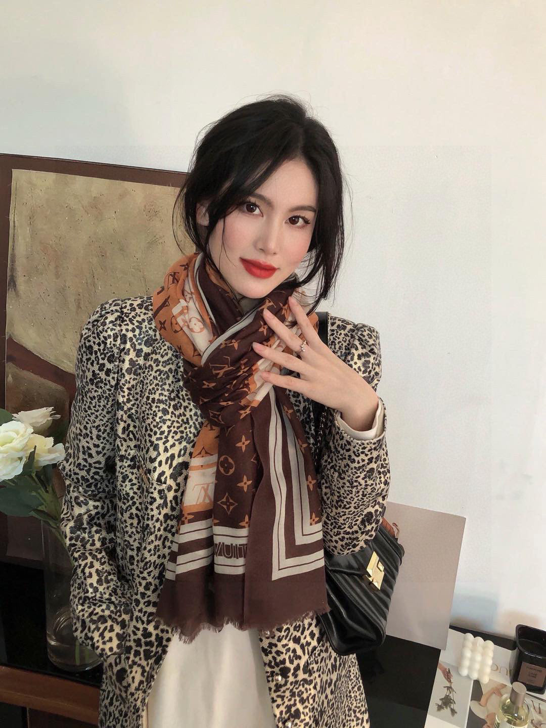 LV SCARF 200 CM IN CASHMERE 732077