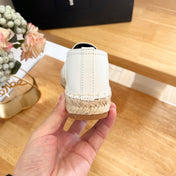 SL YVES EMBOSSED LOGO SLIP ON WHITE AND BLACK CALFSKIN