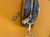 TROCADERO BAG 20 IN BROWN MIX ORANGE MONOGRAM ECLIPSE CANVAS