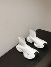 BALENCIAGA 25S SPEED TRAINER SNEAKERS 55 MM IN WHITE KNIT