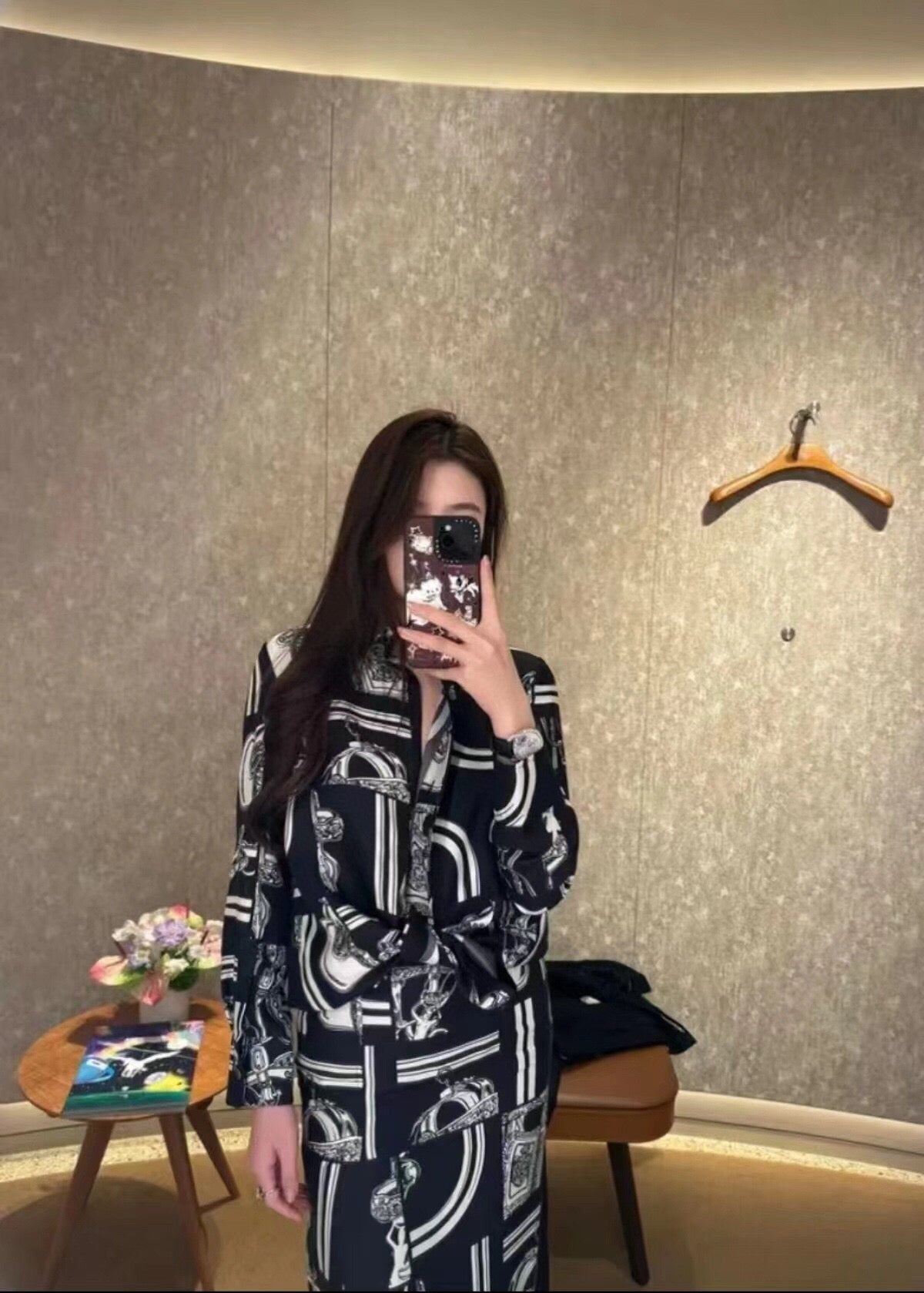 HERMES 25S SILK SHIRT 360