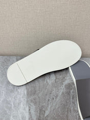 LP 26S CUTOUT SLIDES IN GREY CALFSKIN