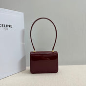TEEN GARANCE BAG 18 IN WINE RED PATENT CALFSKIN