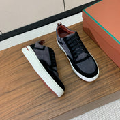 LP NEWPORT WALK SNEAKERS BLACK AND LEAD SUEDE