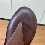 FLIP FLOPS SANDAL IN BROWN CALFSKIN