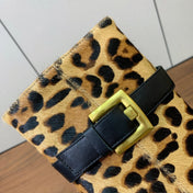 BALMAIN 26S BOOTS 95 MM IN LEOPARD PRINT PONY HAIR