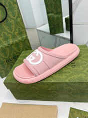 PLATFORM SLIPPERS IN LIGHT PINK IMPORTED TPU