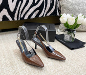 SL BLAKE SLINGBACK PUMPS CARAMEL CALFSKIN