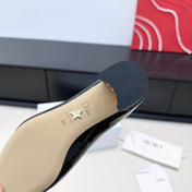 DIOR 26S MARY JANE PUMPS 45MM IN BLACK PATENT CALFSKIN GOLD HARDWARE