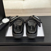 SLIDE IN BLACK DENIM FABRIC 45 MM