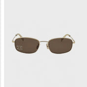 TRIOMPHE RHINESTONE SUNGLASS CL40285U IN METAL WITH CRYSTALS