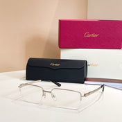 SANTOSSEMI RIMLESS RECTANGULAR FRAME SUNGLASSES CT0554O IN METAL