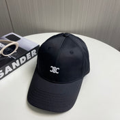 CELINE BASEBALL CAP 910979 IN BLACK CANVAS
