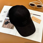MIUMIU VELVET BASEBALL CAP STYLE 63
