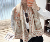 DIOR 26S SCARF 140 IN CASHMERE AND SILK 513568