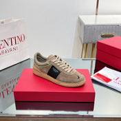 VALENTINO 25S UPVILLAGE SNEAKERS IN BROWN SUEDE