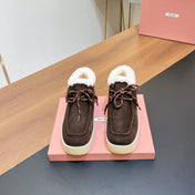 CHUKKA BOOTS IN CHOCOLATE SUEDE WITH WOOL LINING